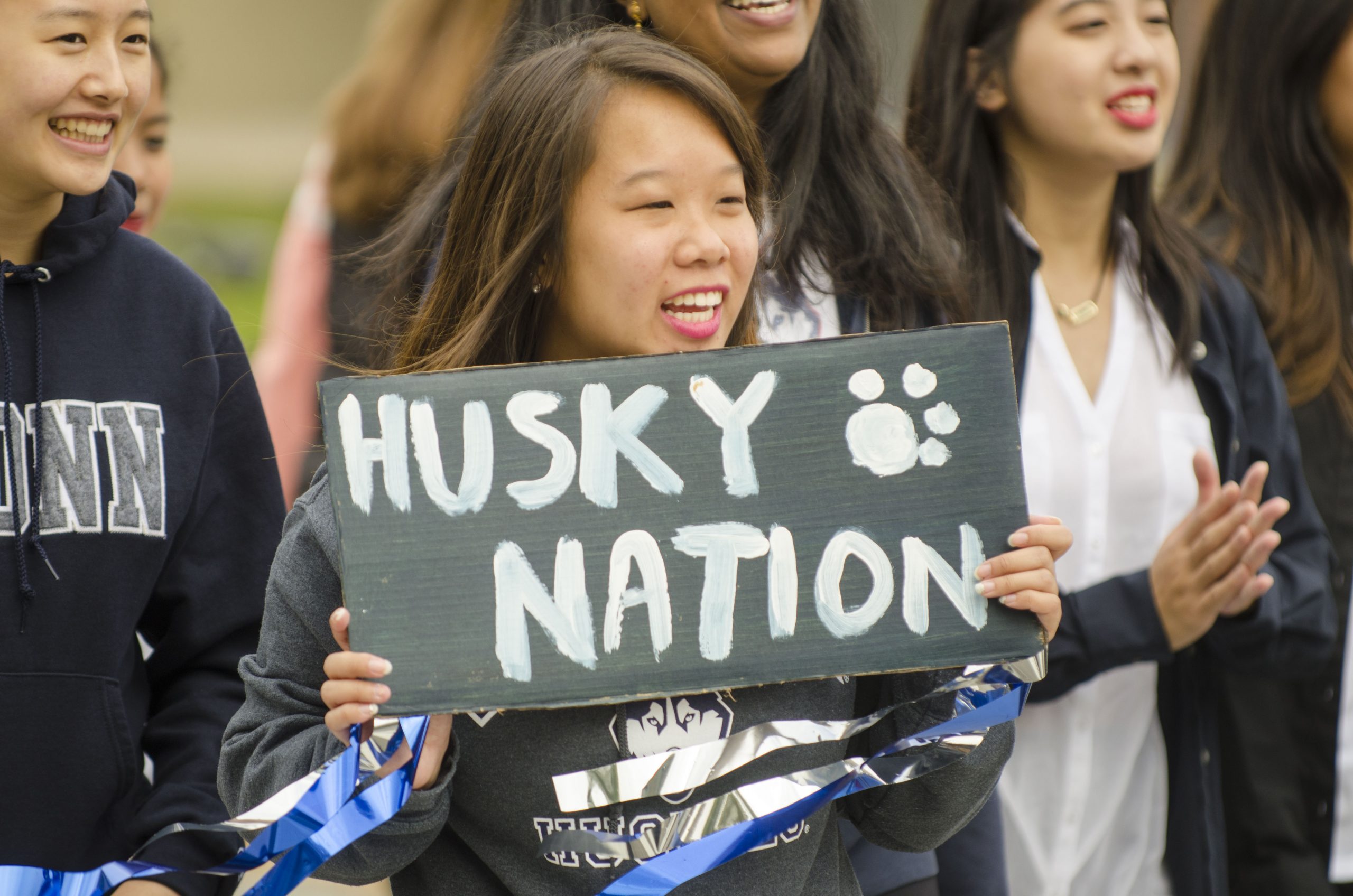 Students at Homecoming