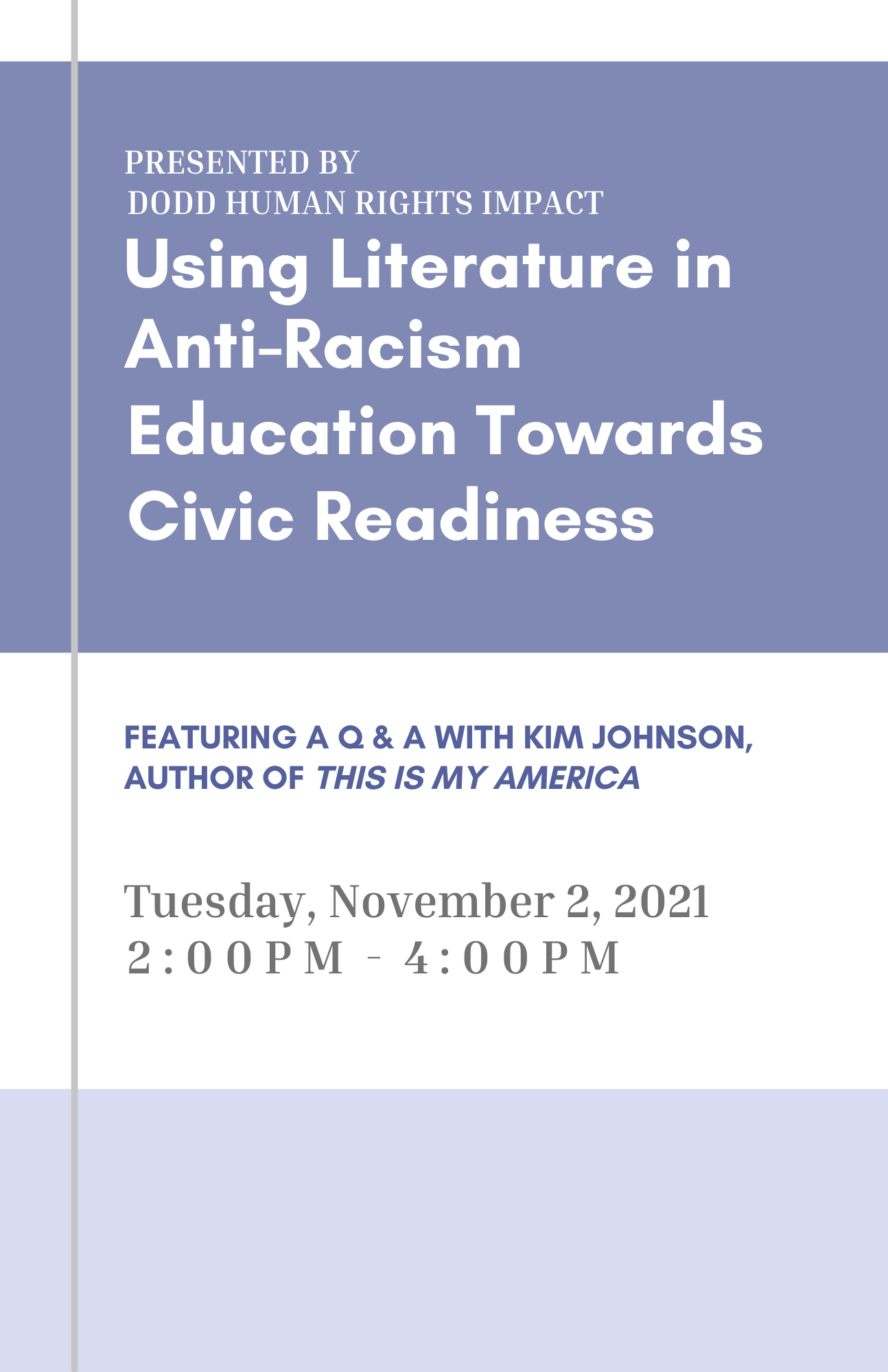 Using Literature in Anti-Racism Education Towards Civic Readiness